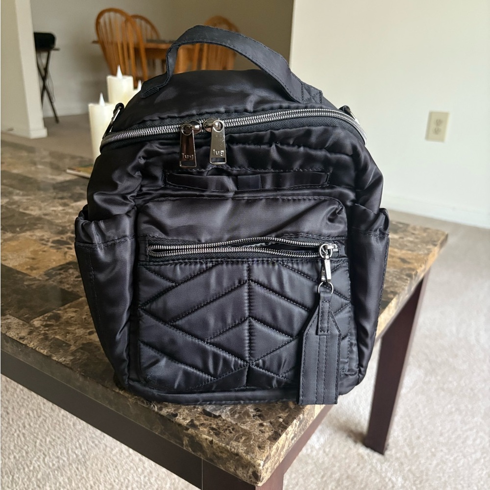 Lug Alpine Crossbody Bag-Black-EUC